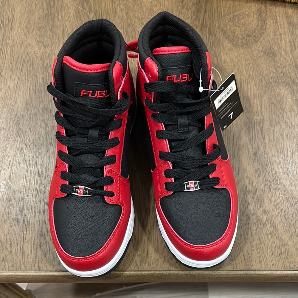 FUBU Black and Red Sneakers Size 7 NWT